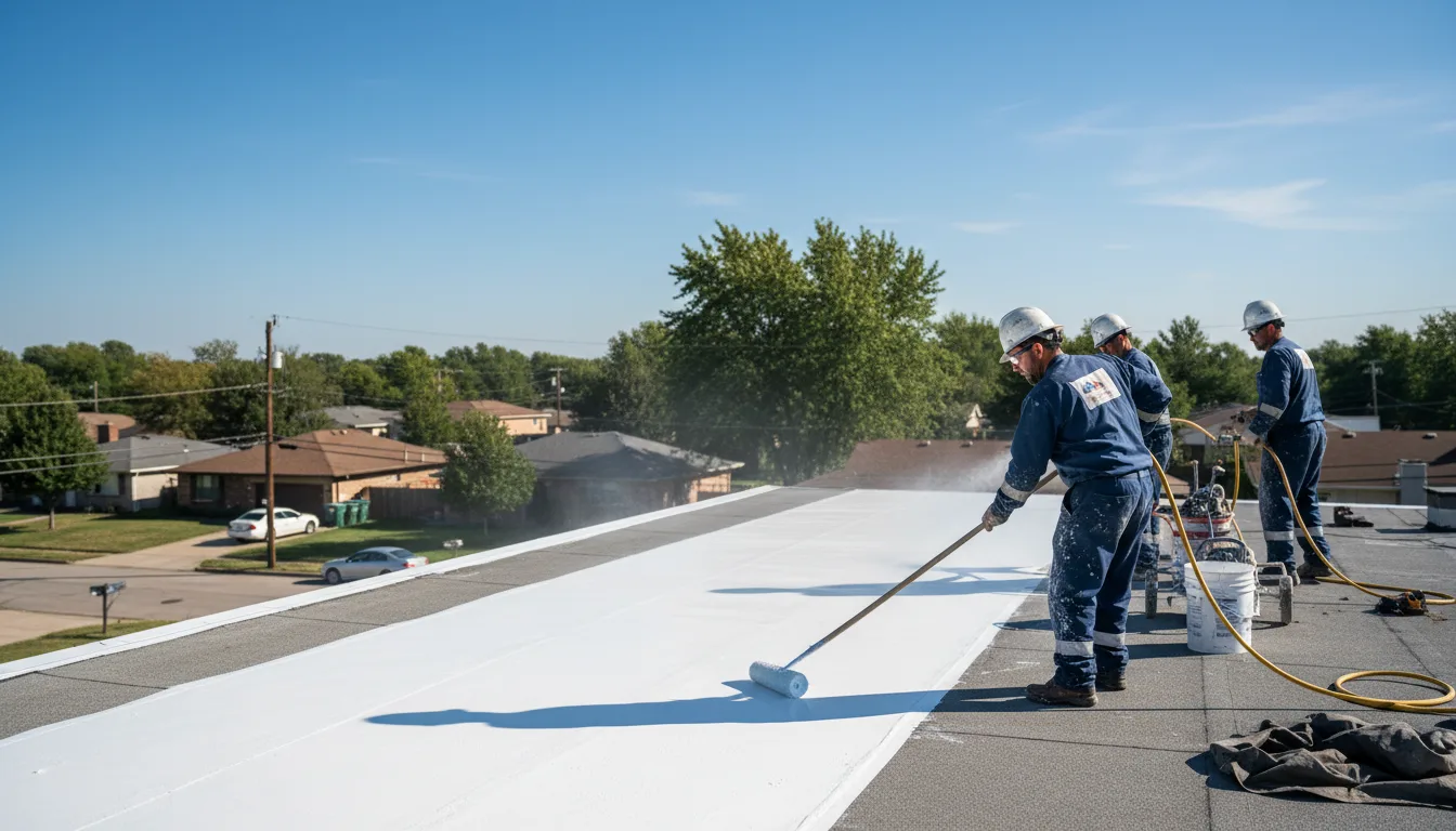 Commercial roof coating in Knoxville, IA near me